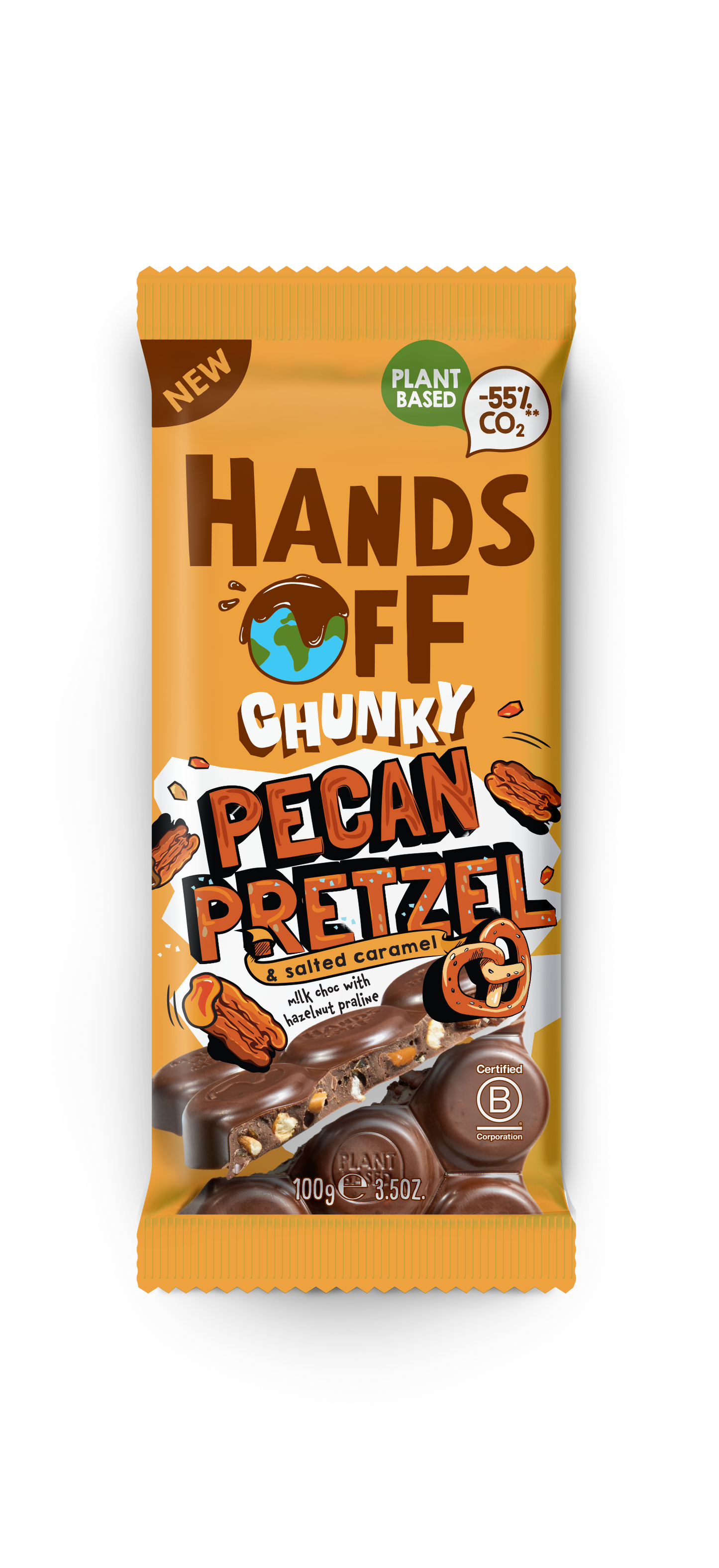 Belgium's Chocolate Source - Hands Off Chunky Chunky Pecan Pretzel Bar