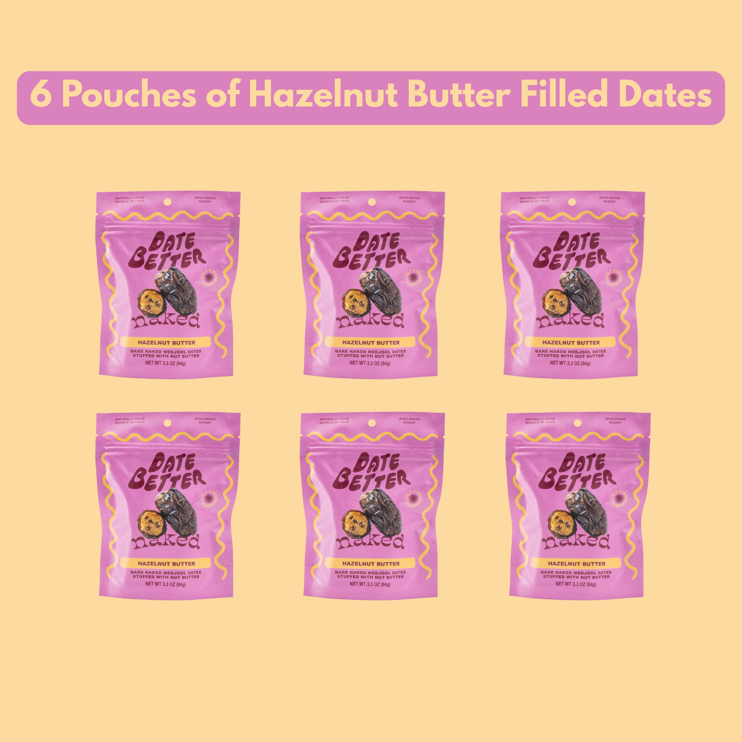 Date Better Snacks - Hazelnut Butter- Naked