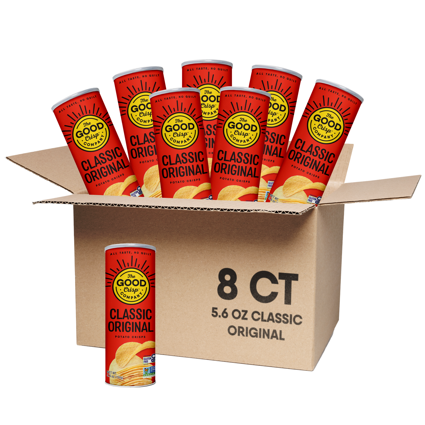 The Good Crisp Company - Classic Original Chips - 5.6oz Can