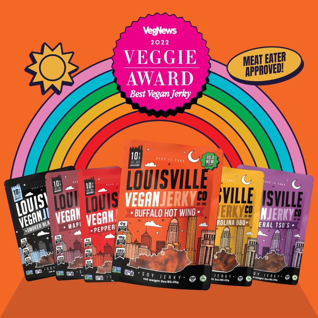 Louisville Vegan Jerky Co. - Buffalo Hot Wing Jerky