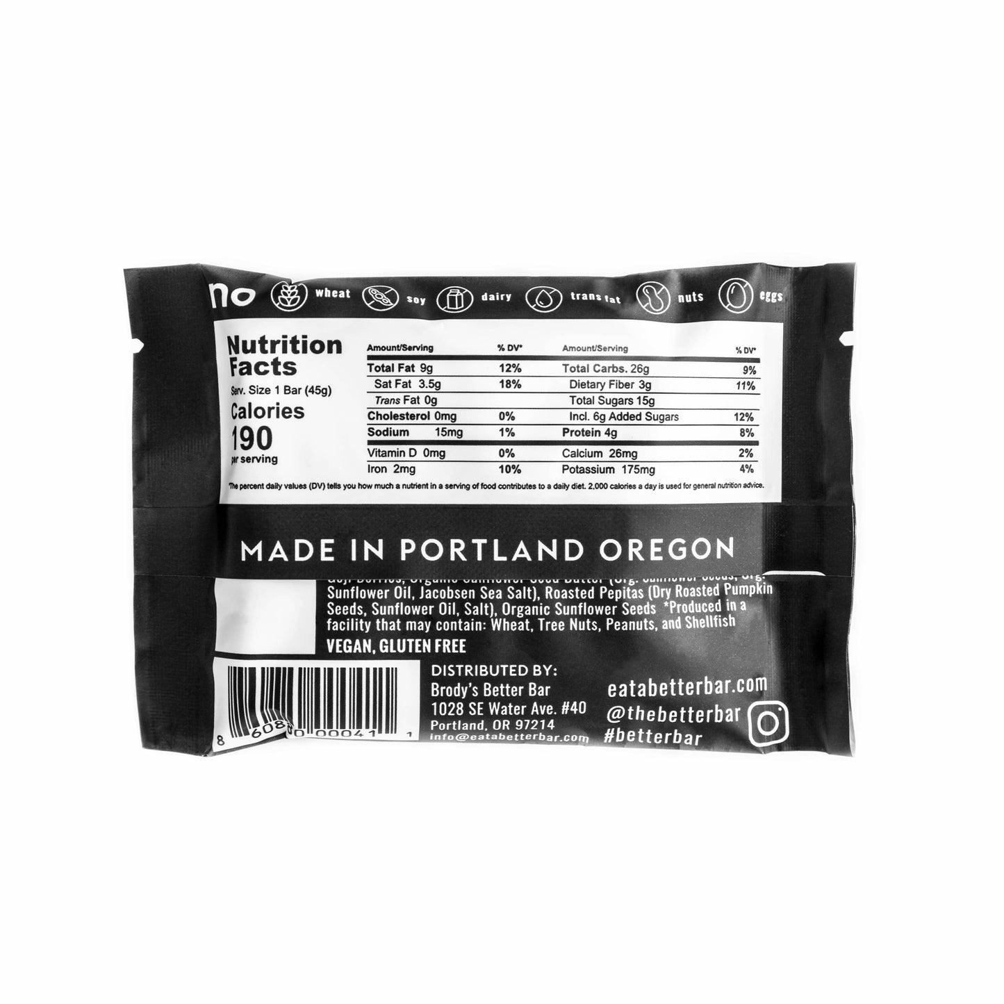 The Better Bar - 70% Organic Dark Chocolate Dipped Better Bar