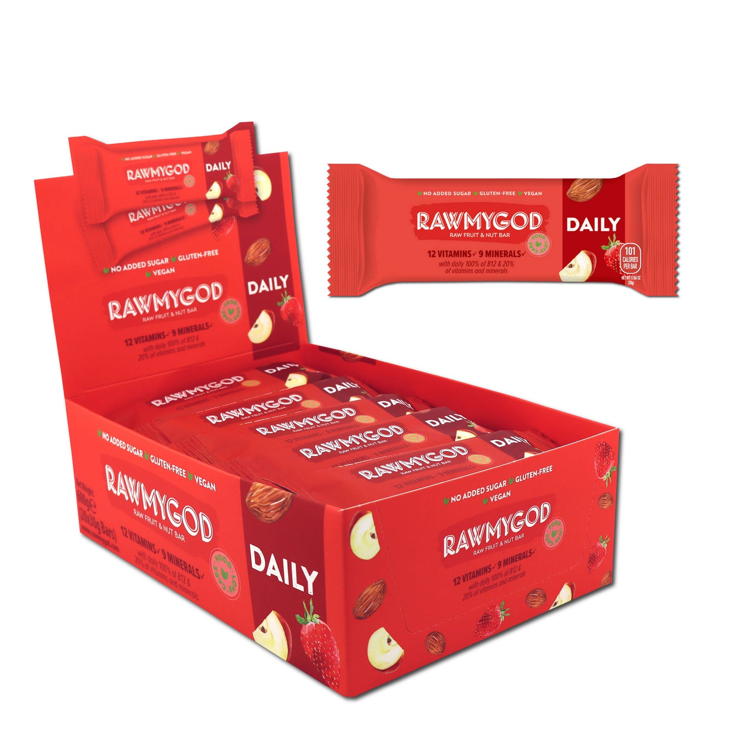 Wilton Mettler LLC - 
RAWMYGOD Raw Fruit & Nut Bar - Daily