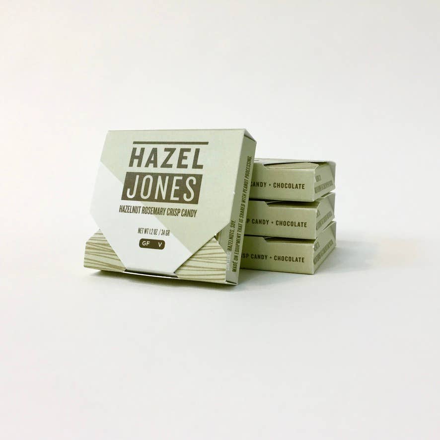 Oregon Bark - Hazel Jones - Hazelnut Rosemary Crisp Candy in Chocolate