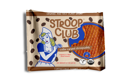 Stroop Club - Coffee Caramel Organic and Plant-Based  Stroopwafel 2-packs