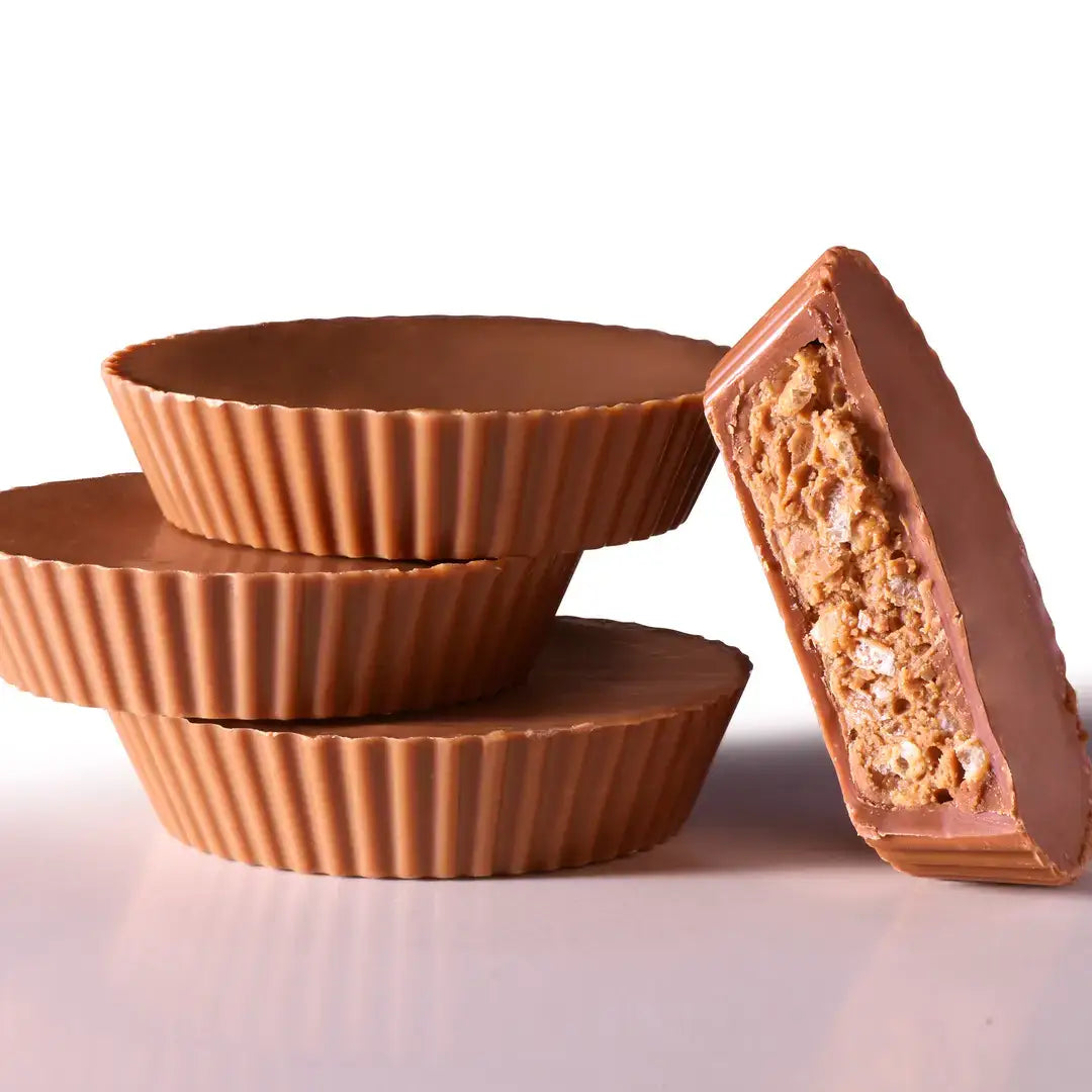 7th Heaven Chocolate - Oat Milk Hazelnut Cream & Rice Crisps Cups Pouch - Non-GMO