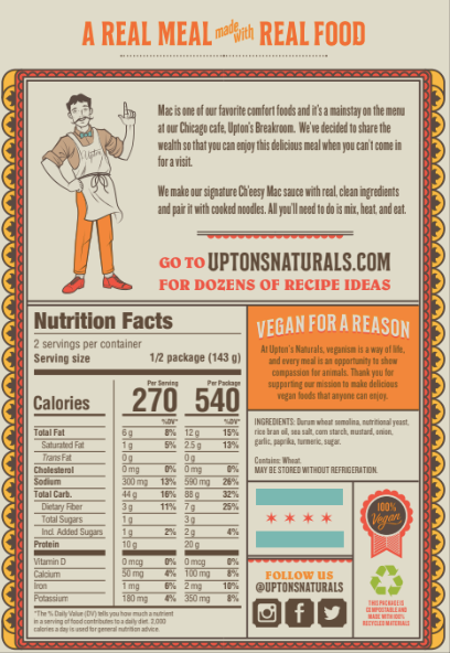 Upton's Naturals - Ch’eesy Mac
