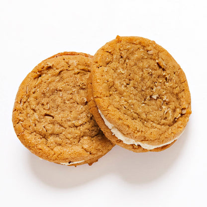 Baked by Sticky - Vegan Oatmeal Creme Sandwich Cookies