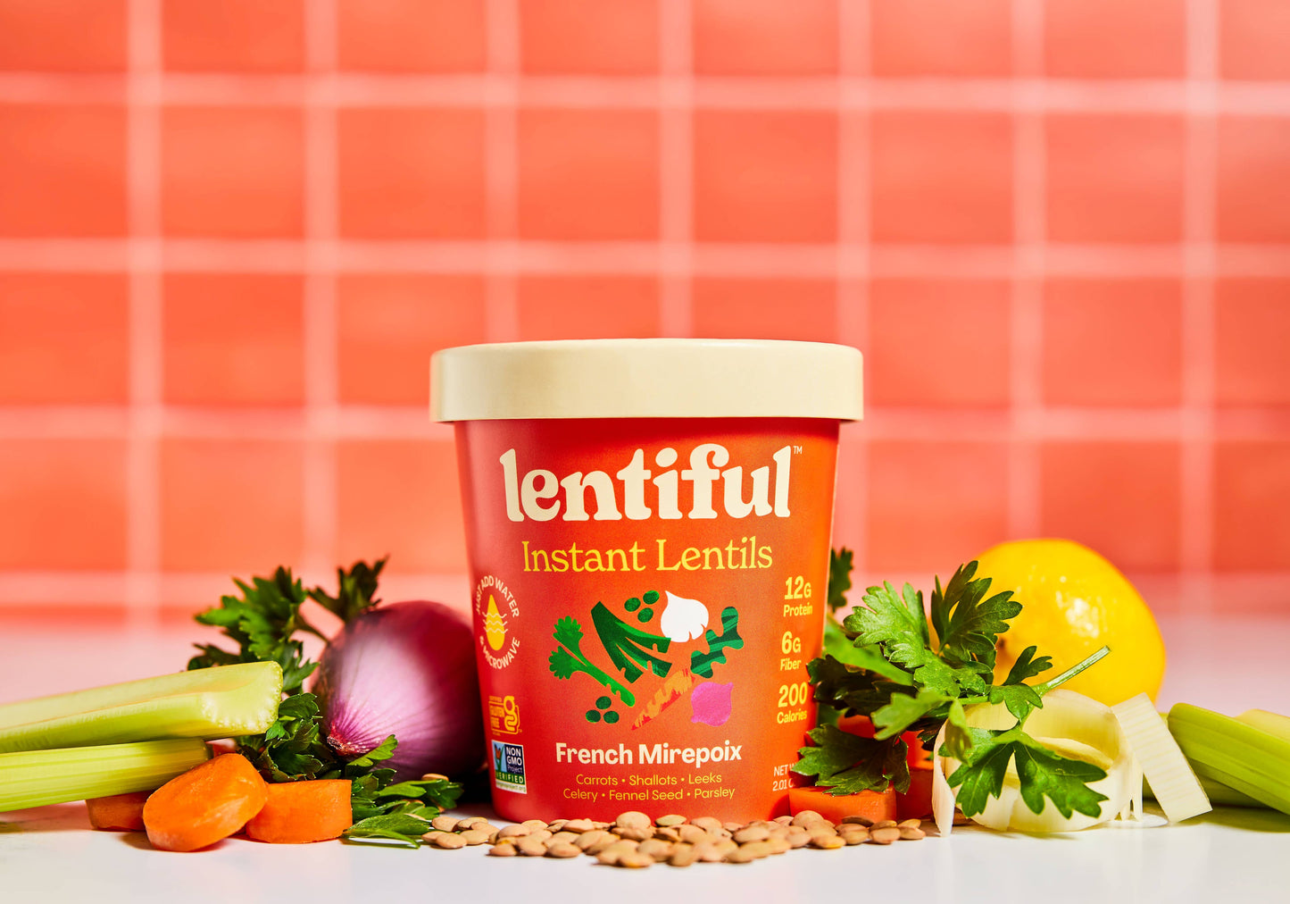 Lentiful - French Mirepoix Instant Lentils
