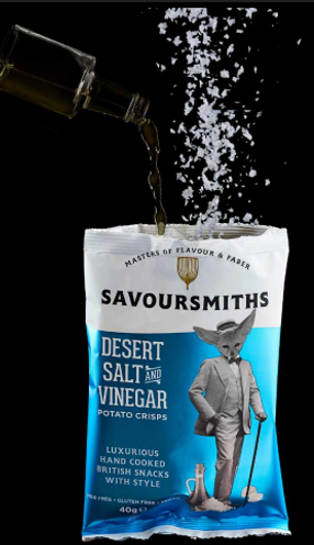 Savoursmiths - Single Serve Desert Salt & Vinegar Potato Crisps 1.41oz