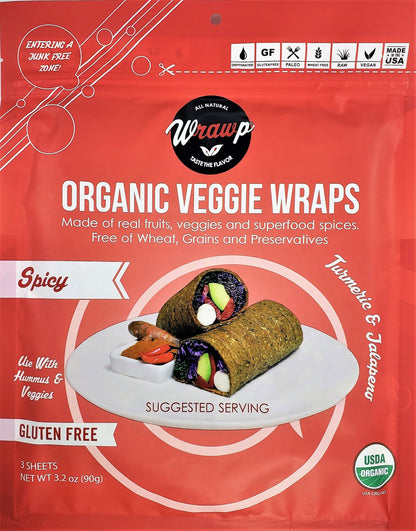 WrawP Foods - Mini Veggie Wraps: Spicy