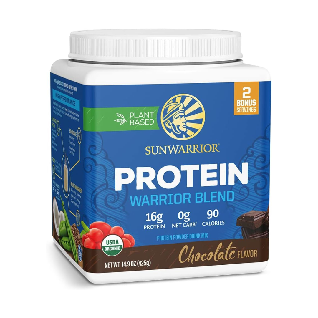 Sunwarrior - Warrior Blend Chocolate Protein - Pea Protein Powder: 375g