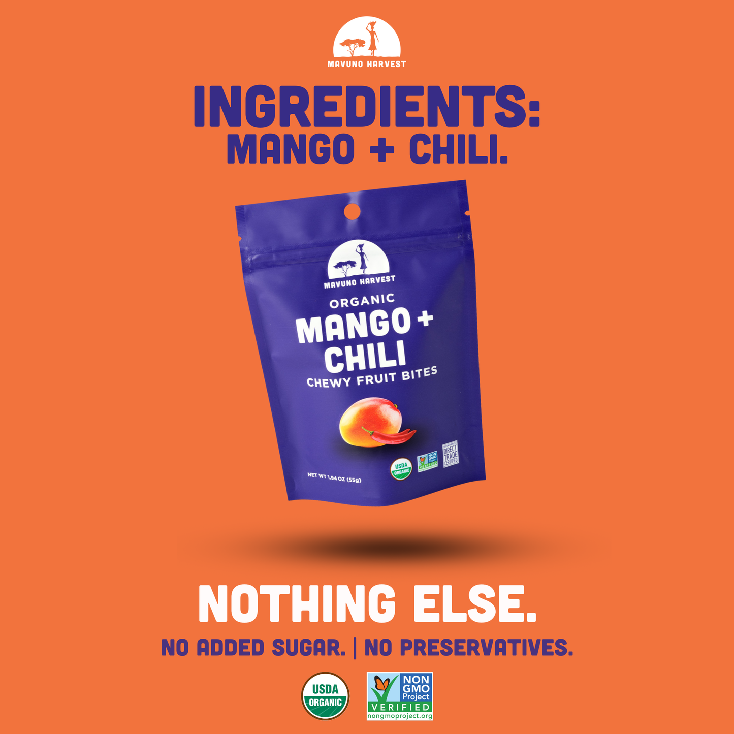 Mavuno Harvest - Fruit Bites: Mango & Chili