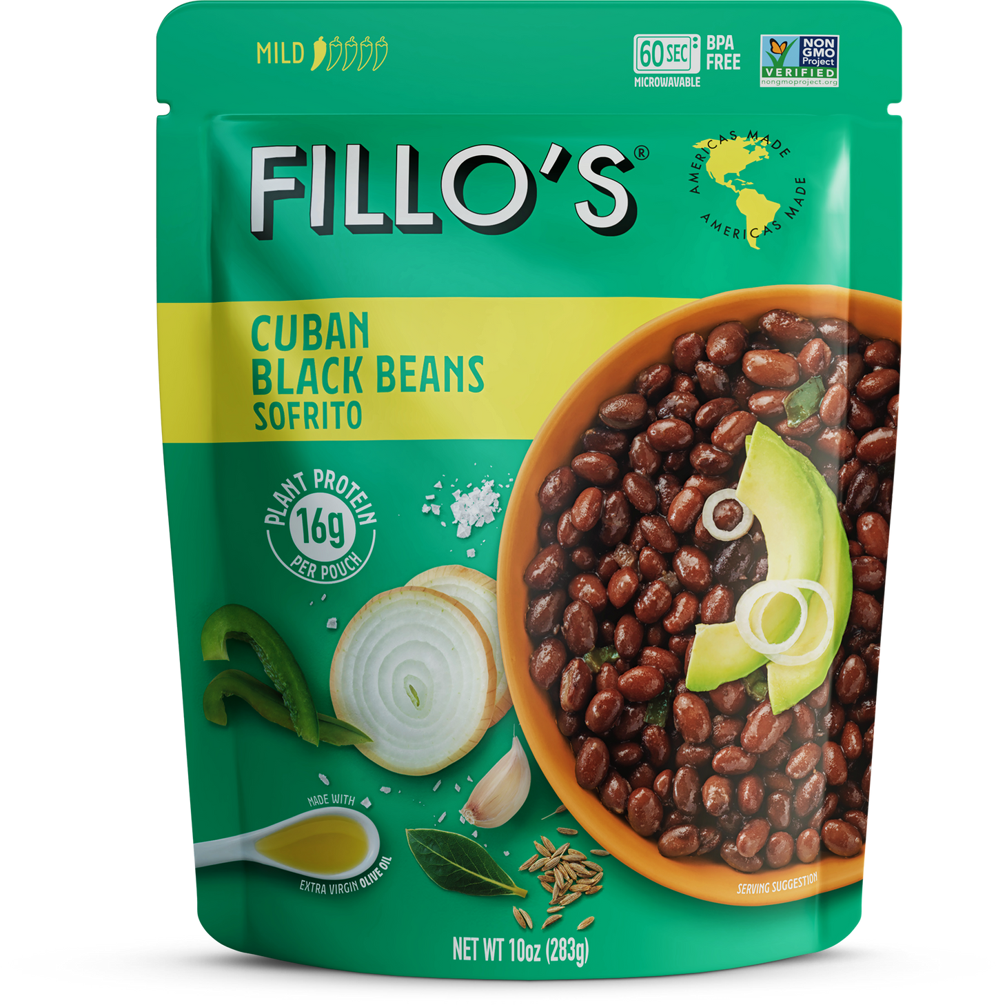 FILLO'S - Cuban Black Beans, Ready-to-Eat