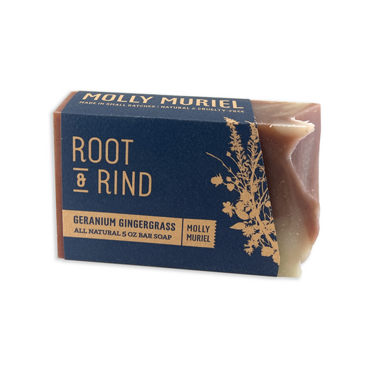 Molly Muriel Bath + Body - ROOT & RIND (GERANIUM GINGERGRASS) 5OZ