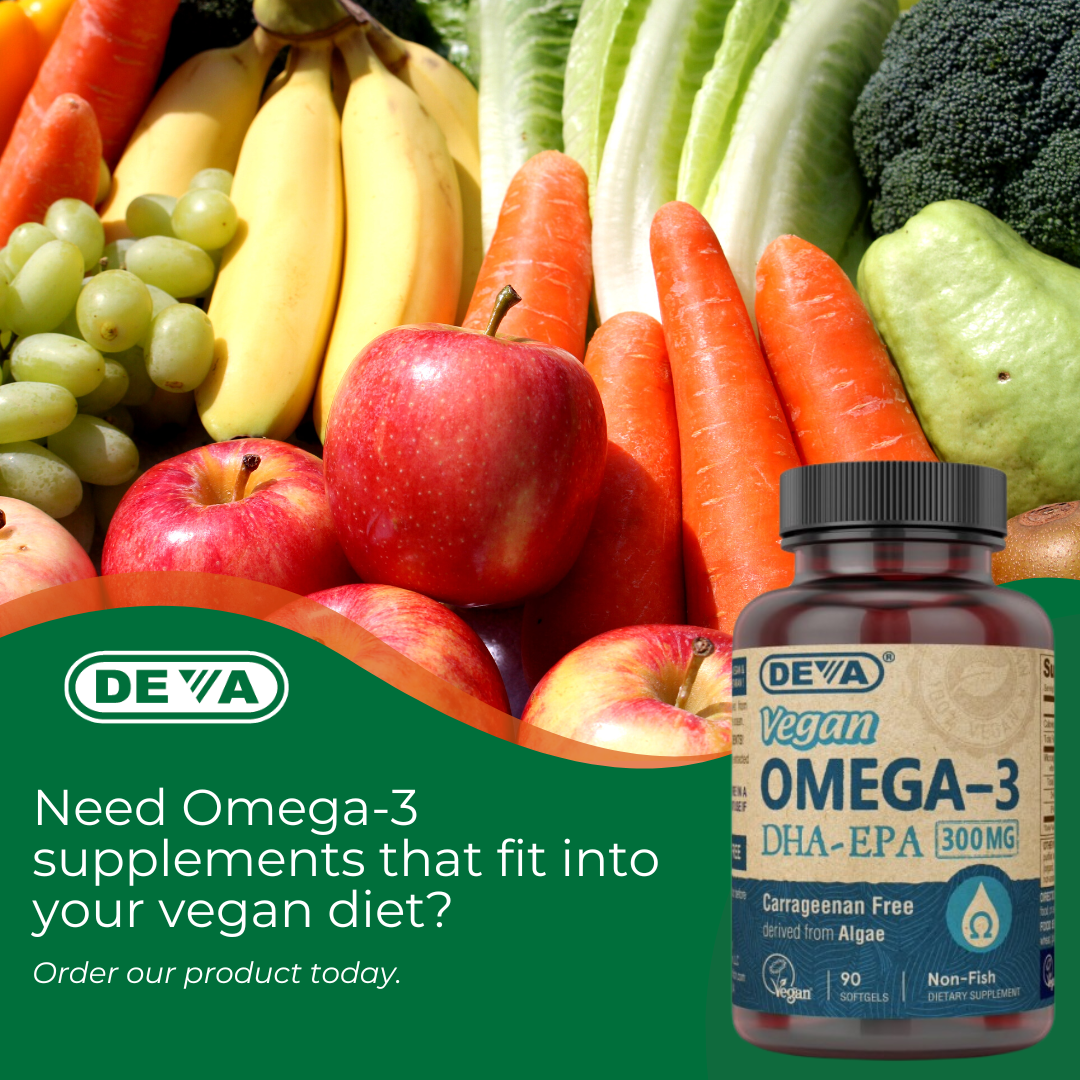 Deva Nutrition - Vegan DHA-EPA 300 mg Potency