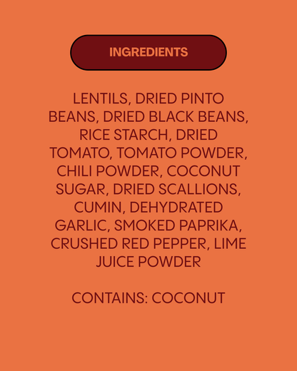 Lentiful - Low Sodium Three-Bean Chili Instant Lentils