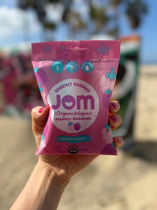 JOM - Swedish Organic and Vegan Raspberry & Blackcurrant Gummies