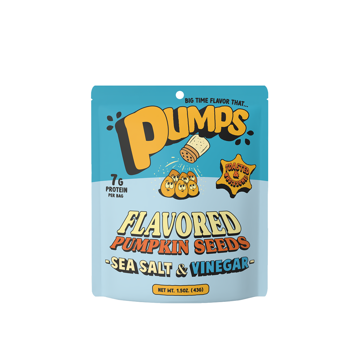 Louisville Brands - Pumps Toasted Pumpkin Seeds  - Sea Salt & Vinegar