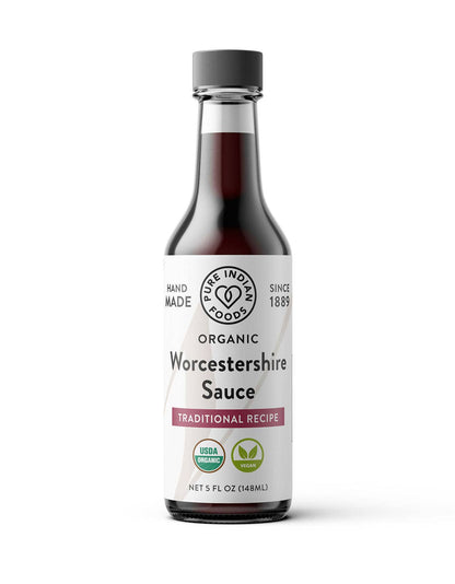 Pure Indian Foods - Worcestershire Sauce, Certified Organic - 5 fl oz