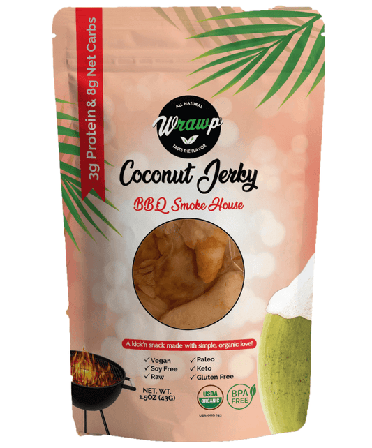 WrawP Foods - Coconut Jerky: Smokehouse BBQ