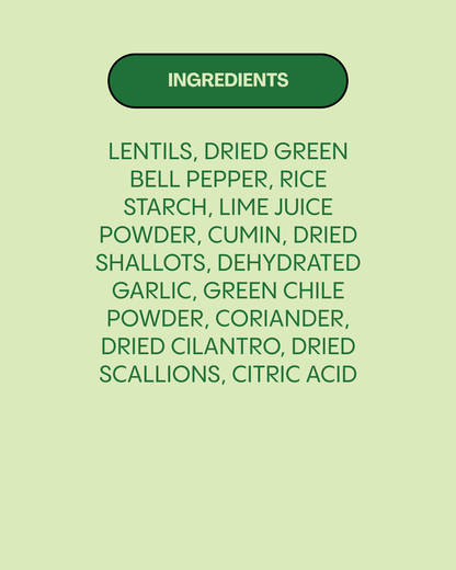 Lentiful - Low Sodium Cilantro Lime Chile Instant Lentils