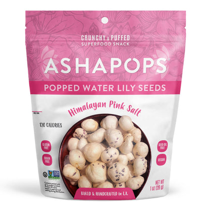 AshaPops - 1oz Himalayan Pink Salt - AshaPops Popped Water Lily Seeds