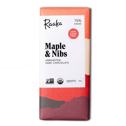 Raaka Chocolate - Maple & Nibs Chocolate Bar