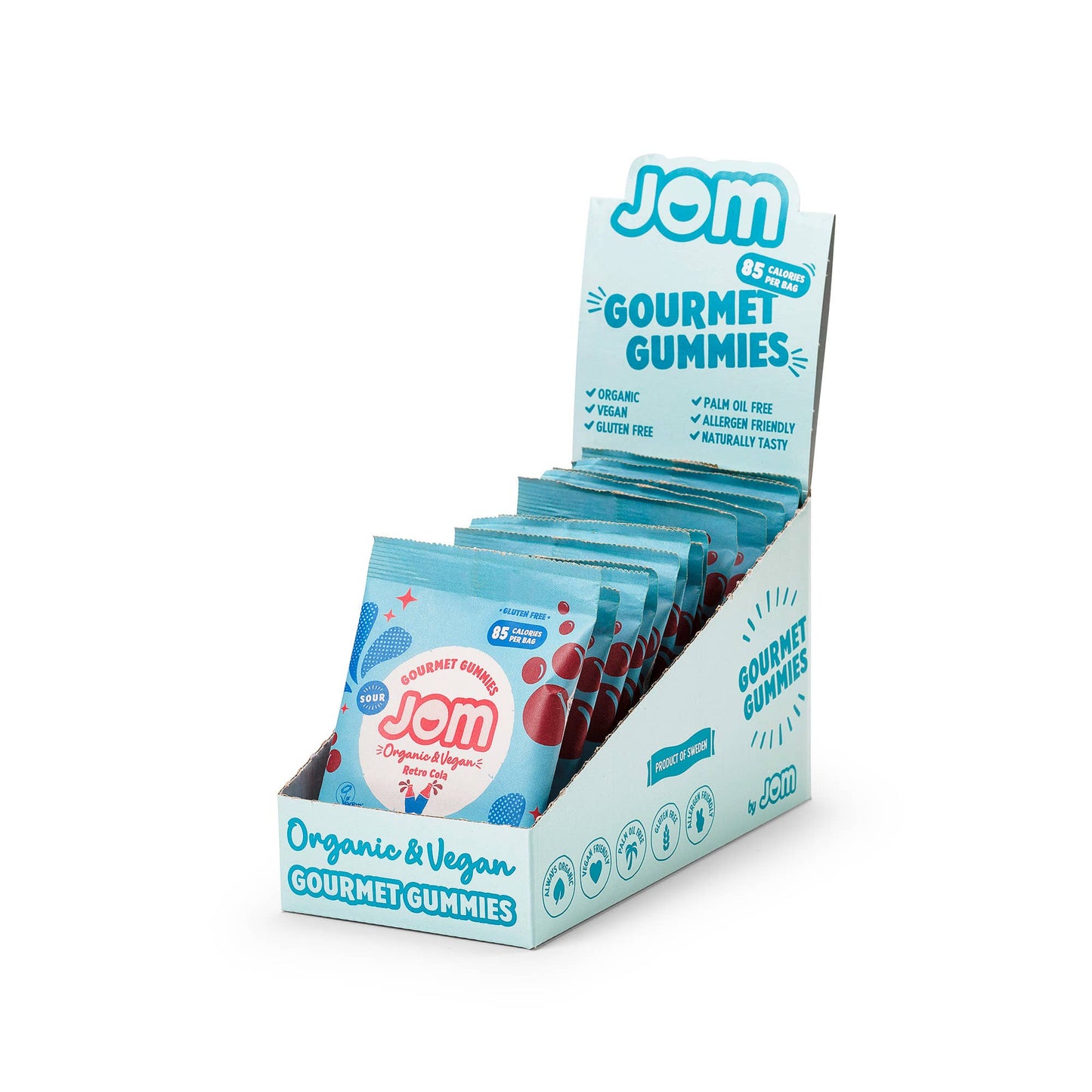 JOM - Snack Packs - Swedish Organic & Vegan Retro Cola Gummies