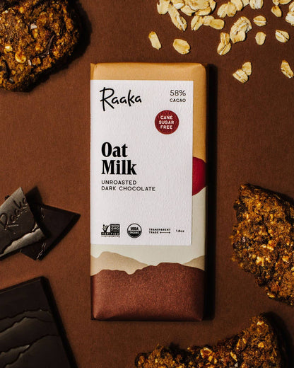 Raaka Chocolate - Oat Milk Chocolate Bar