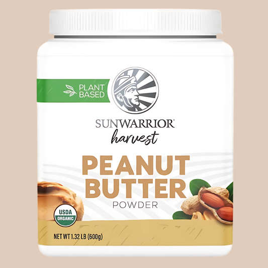 Sunwarrior - Organic Peanut Butter Powder - Clean Protein, Gluten-Free