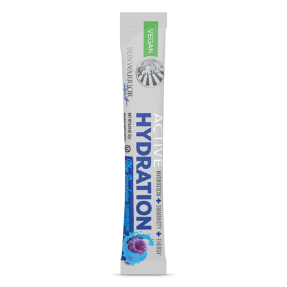 Sunwarrior - Blue Raspberry Active Hydration Sticks - 18 Sticks