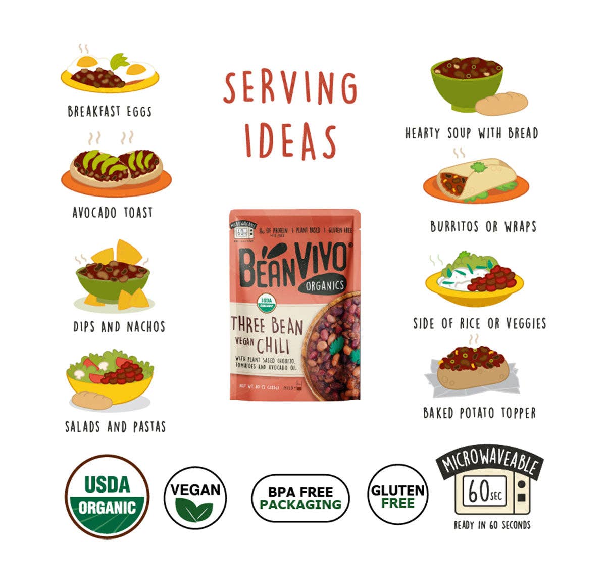 BeanVIVO Organics - Three Bean Vegan Chili