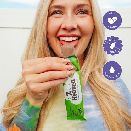 7th Heaven Chocolate - Vegan Oat Milk Chocolate Bar - Pistachio & Halva