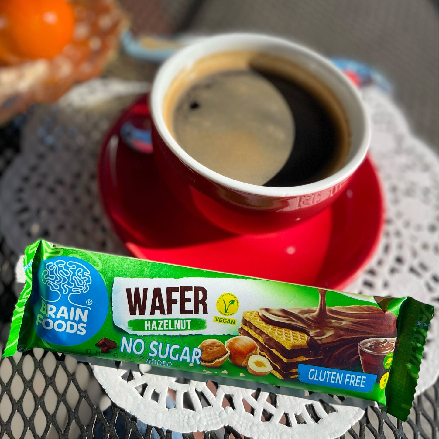 Wilton Mettler LLC - BRAIN FOODS Gluten Free Vegan Chocolate Hazelnut Wafer