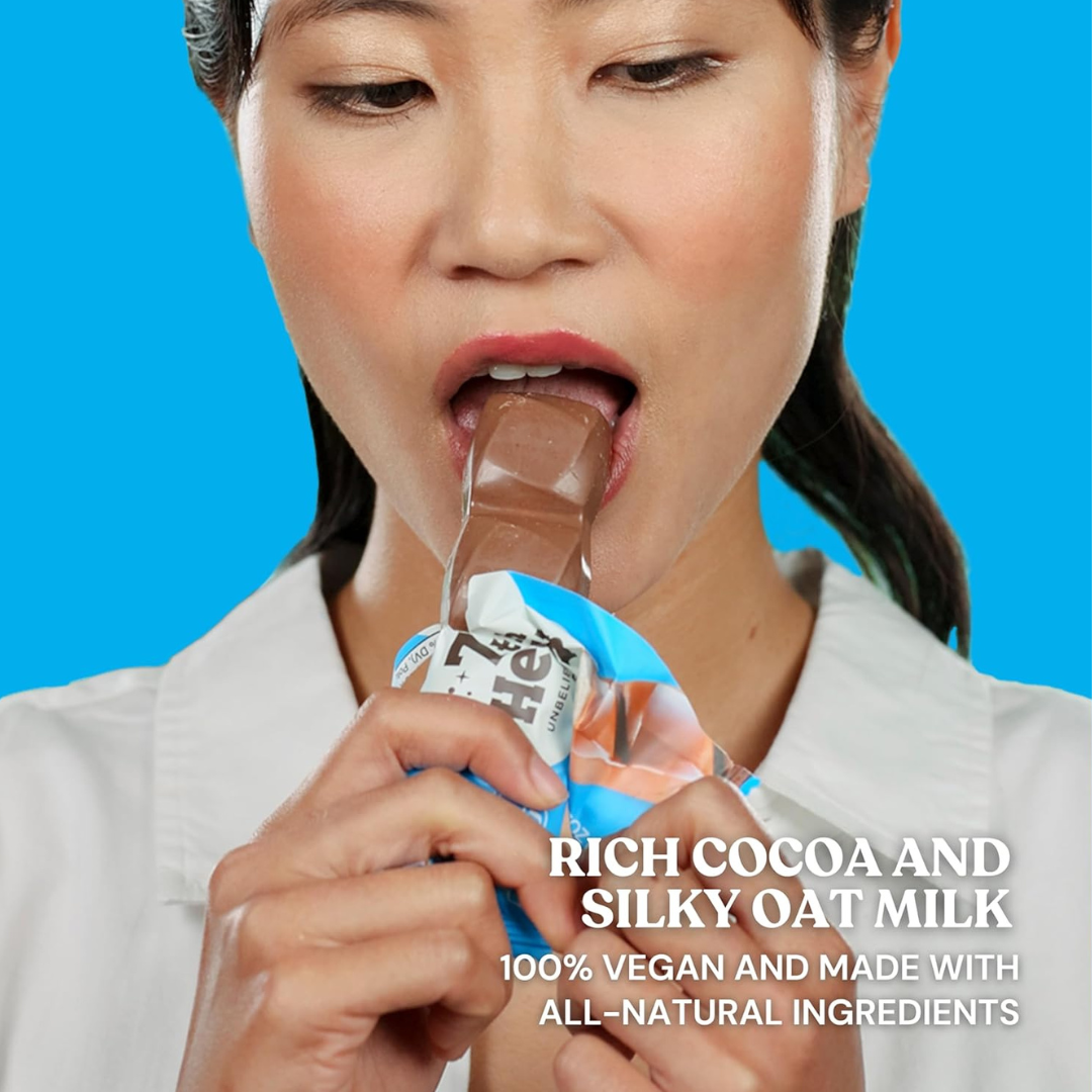 7th Heaven Chocolate - Vegan Oat Milk Chocolate Bar -  Caramelized Coconut, Non-GMO