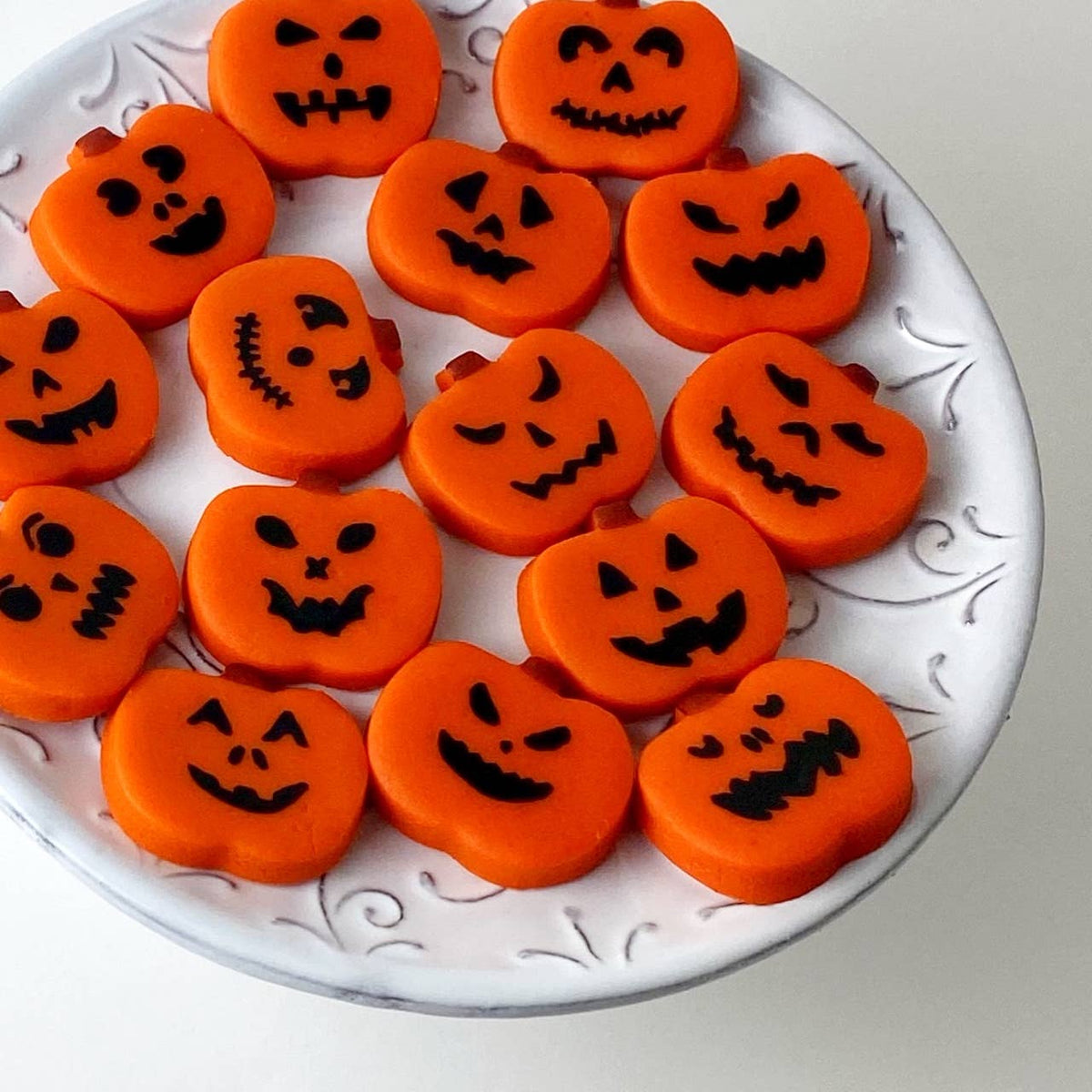 marzipops - Gourmet Halloween Marzipan Jack-o'-Lantern Candy Pumpkins