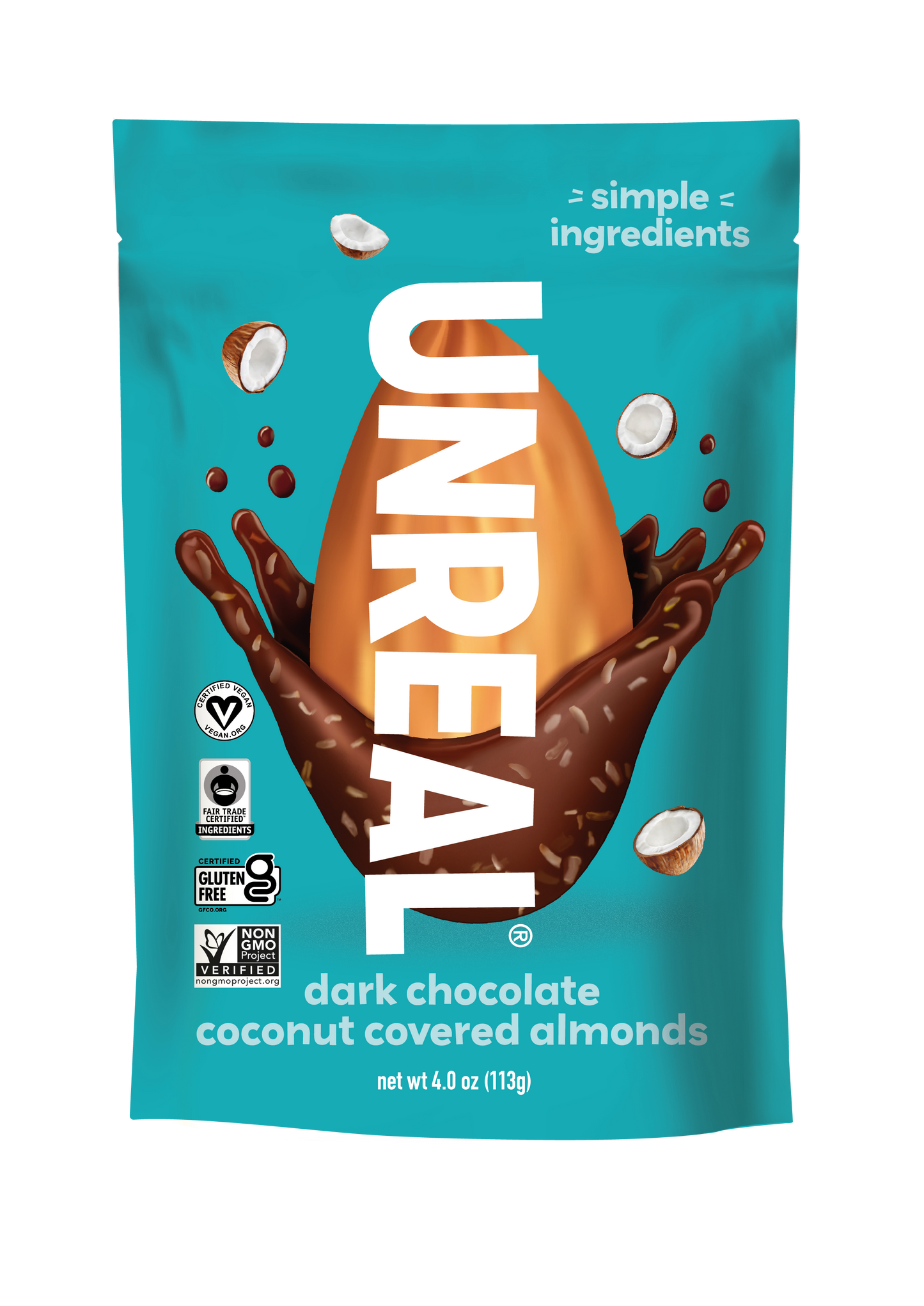 UNREAL - Dark Chocolate Coconut Covered Almonds