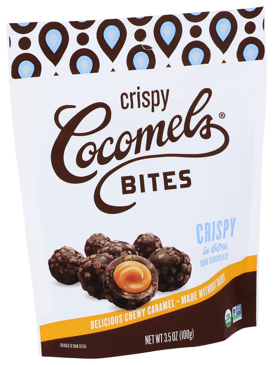 Cocomels Sea Salt in Dark Chocolate Caramel Crispy Bites