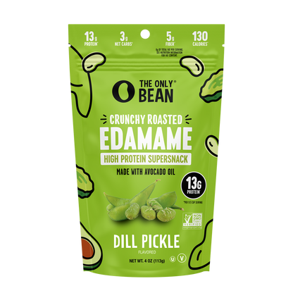 The Only Bean - Crunchy Roasted Edamame Dill Pickle - 4oz