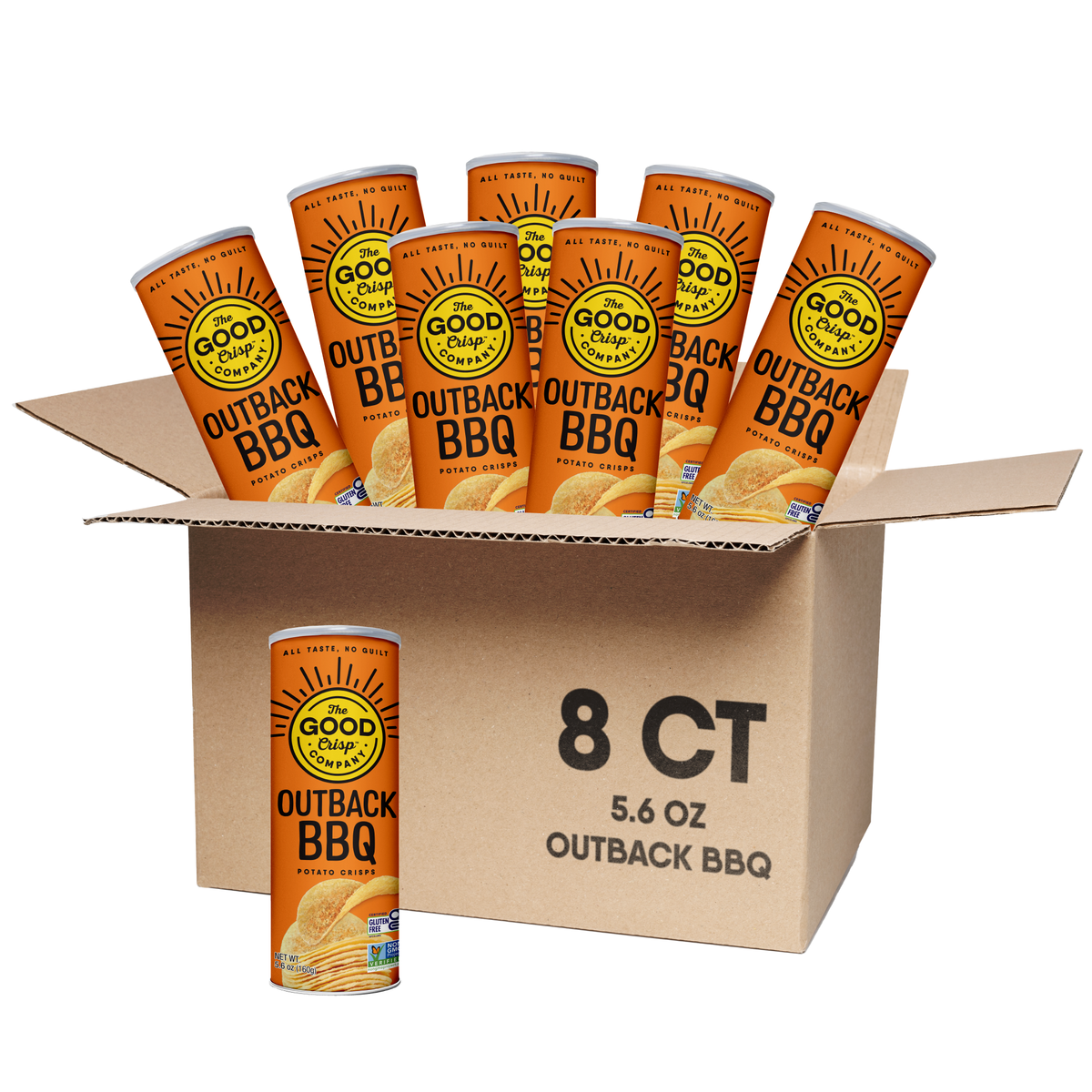The Good Crisp Company - Outback BBQ Chips - 5.6oz Cans