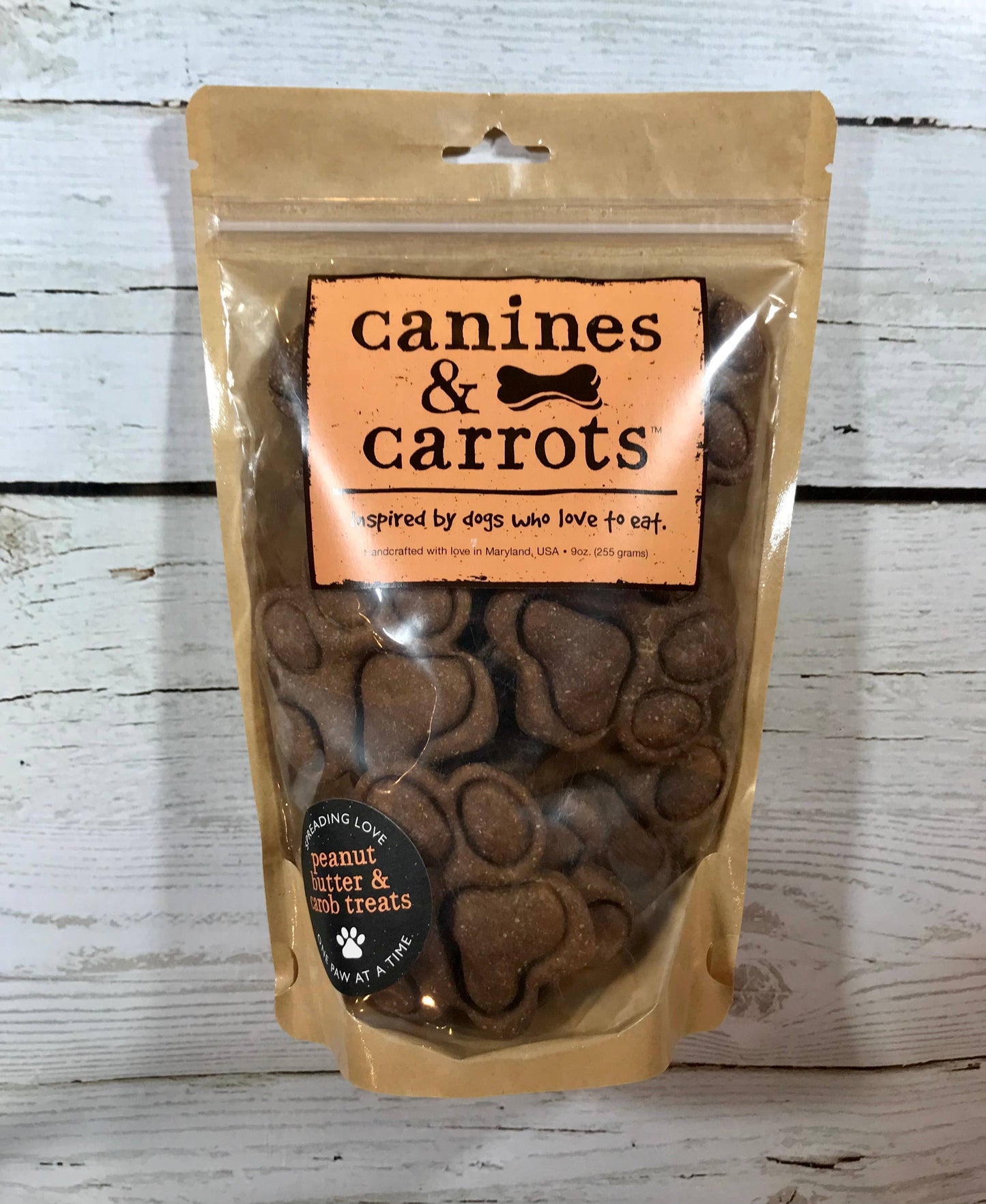 Durango Dog Co - CANINES & CARROTS Vegan Dog Treats - Peanut Butter & Carob