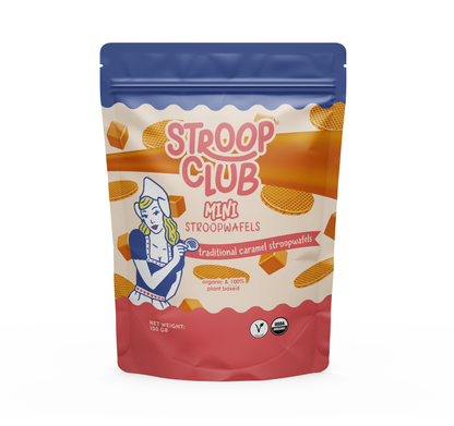 Stroop Club - Mini Traditional Caramel Organic and Plant Based Stroopwafel