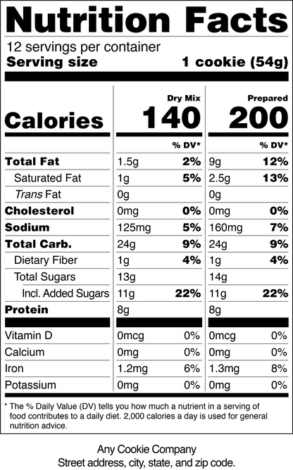 Baked by Sticky - High-Protein Chocolate Chip Cookie Mix, 9g Plant Protein