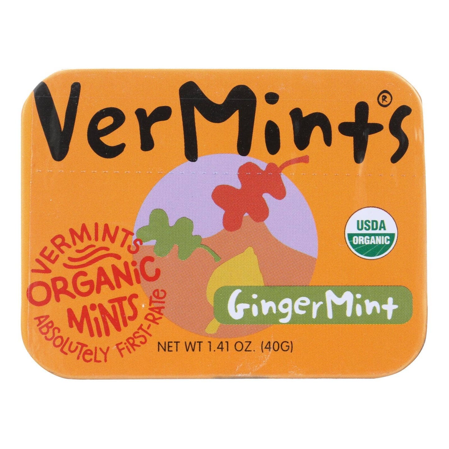 Vermints Breath Mints - All Natural - Gingermint