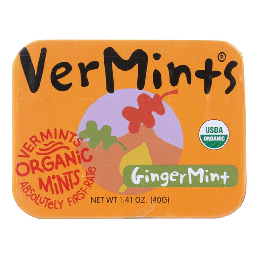 Vermints Breath Mints - All Natural - Gingermint