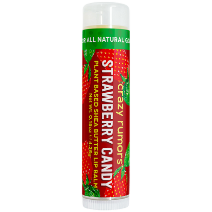 Crazy Rumors - All Natural, Vegan Strawberry Candy  Lip Balm