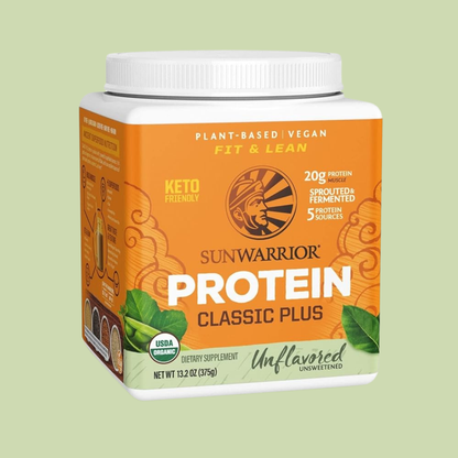 Sunwarrior - Classic Plus Unflavored - Pea & Chia Protein Powder : 375g