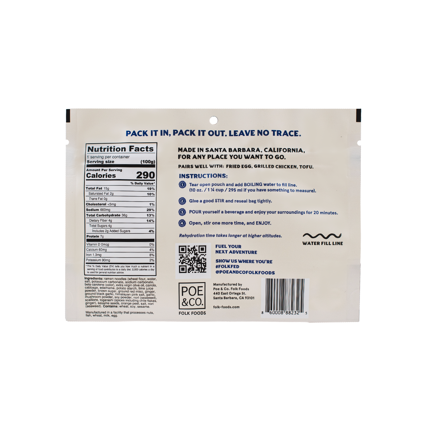 Poe & Co. Folk Foods - Black Garlic Ramen Bowl