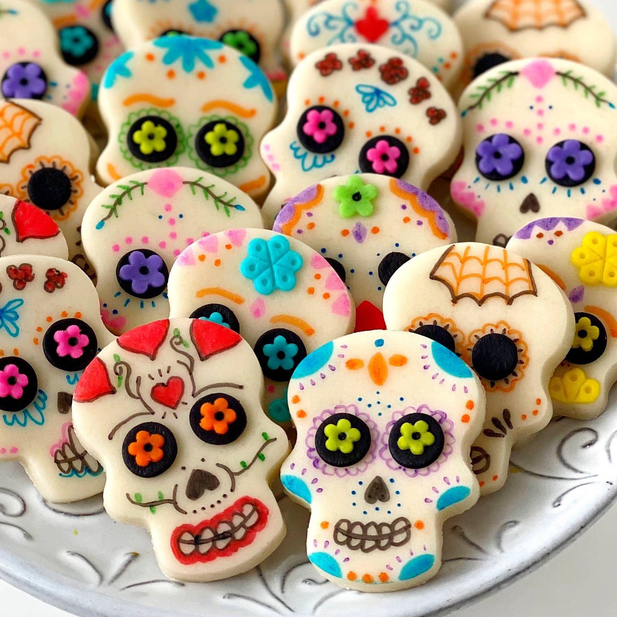 marzipops - Gourmet Marzipan Day of the Dead & Halloween Sugar Skulls