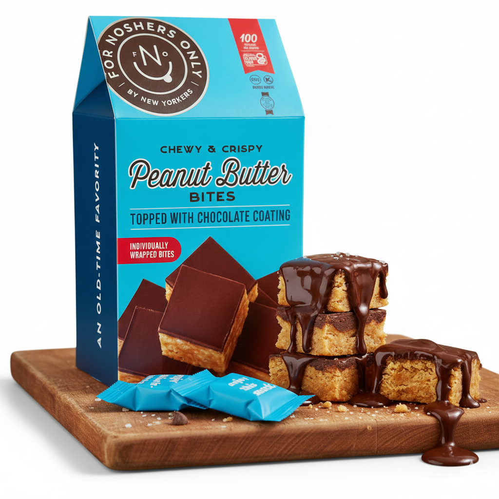 Snackatere - Peanut Butter Bites - Rice Crispies Treat, Vegan, Kosher: Chocolate